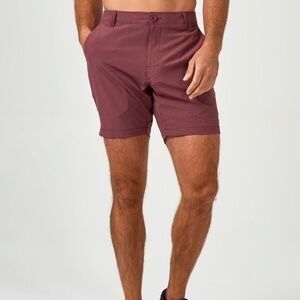 7 Diamonds Dynamic 7" Hybrid Performance Short Sz‎ 33 Burgundy